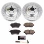 PowerStop CRK7859 Genuine Geomet Coated Rotor and Carbon-Fiber Ceramic Brake Pad Kit