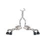 CORSA Performance 21320BLK Corsa 2022-2024 Cadillac CT5-V Blackwing 3in. Cat-Back w/ Act. Exh. Dbl. X-Pipe Twin 4.5in. Tips