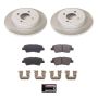 PowerStop SC6507 Semi-Coated Rotor and Low-Dust Ceramic Brake Pad Kit