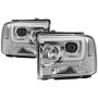 SPYDER 5084682 Projector Headlights - Version 2 - Light Bar DRL - Black