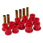 Prothane 7-1002 81-87 GM Rear Spring & Shackle Bushings (w/ 1 3/8in Bushings) - Red