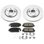 PowerStop CRK7347 Genuine Geomet Coated Rotor and Low-Dust Ceramic Brake Pad Kit