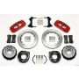 Wilwood 140-10941-R AERO4 Rear P-Brake Kit 14.00in Red Chevy C-10 2.42 Offset 5-lug