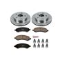 PowerStop KOE2193 OE Stock Replacement Low-Dust Ceramic Brake Pad and Rotor Kit