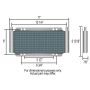 Derale 33523 19 Row Series 8000 Plate & Fin Transmission Cooler Kit, 1/2