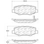 Stoptech 305.12740 Street Select Brake Pads - Front