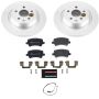 PowerStop ESK6293 Genuine Geomet Coated Rotors, ECE-R90 Brake Pads + Hardware Kit