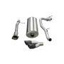 Corsa Performance 14298BLK 3.0in. Cat-Back Single Side Exit with Twin 4.0in. Black PVD Pro-Series Tips
