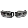 Raxiom R131477 02-05 Dodge RAM 1500/2500/3500 Axial LED Projector Headlights- Blk Housing (Clear Lens)