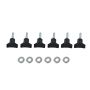 Kentrol Jeep CJ/ YJ/ TJ Door Hinge Liner - Textured Black