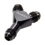 FRAGOLA FRG900607-BL 6an x Dual #4 Male Y- Fitting Black