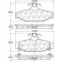 Stoptech 305.04130 Street Select Brake Pads - Front