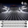 XKGLOW XK041015-W XK Glow Truck Bed Light w/ Auto Off Delay Switch Underglow LED Accent Truck Bed/Toolbox White - 4x