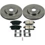 PowerStop KOE6996 OE Stock Replacement Low-Dust Ceramic Brake Pad and Rotor Kit