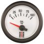 AutoMeter ST3252 Stack 52mm 0-100 PSI 1/8in NPTF Electric Oil Pressure Gauge - White