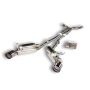 HKS 32009-BN001 03-06 350z Dual Hi-Power Ti Tip Catback Exhaust (SUS304 NO COATING)