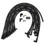 Moroso 73832 Chevrolet Big Block Ignition Wire Set - Ultra 40 - Sleeved - HEI - Crab Cap - 90 Degree - Blk