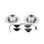 PowerStop K5720 Z23 Daily Driver Carbon-Fiber Ceramic Brake Pad and Drilled & Slotted Rotor Kit