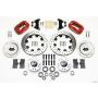 Wilwood 140-11812-DR Forged Dynalite Front Kit 12.19in Drilled Red 49-54 Chevy/53-62 Corvette (*Line Kit Needed*)
