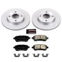 PowerStop CRK5969 Genuine Geomet Coated Rotor and Low-Dust Ceramic Brake Pad Kit