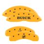 MGP 4 Caliper Covers Engraved Front Buick Rear Yellow Finish Black Char 2007 Buick Lucerne
