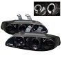 SPYDER 5010865 Projector Headlights - LED Halo - Amber Reflector - Smoke