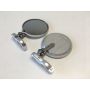 CRG Constructors HSLS-201-L CRG Hindsight Folding 3 in. Round Bar-End Mirror Left - Silver