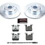 PowerStop K6657-26 Z26 Street Performance Ceramic Brake Pad and Drilled & Slotted Rotor Kit