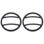 Kentrol 07-18 Jeep Wrangler JK Fog Light Cover Pair - Textured Black