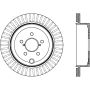 StopTech Power Slot 13 Scion FR-S / 13 Subaru BRZ Rear Right Cryo Slotted Rotor