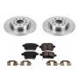 PowerStop KOE6838 OE Stock Replacement Low-Dust Ceramic Brake Pad and Rotor Kit