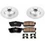 PowerStop CRK1168 Genuine Geomet Coated Rotor and Low-Dust Ceramic Brake Pad Kit
