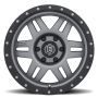ICON 1417858357TT Six Speed 17x8.5 6x5.5 25mm Offset 5.75in BS 108.1mm Bore Titanium Wheel