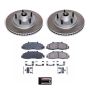 PowerStop SC1866 Semi-Coated Rotor and Low-Dust Ceramic Brake Pad Kit