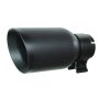 Go Rhino GRT21248FB Exhaust Tip - Textured black - ID 2 1/2in x L 8in x OD 4in