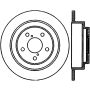 StopTech 90-08 Subaru Legacy/Forester/Impreza Rear Right Drilled Sportstop Cryo Rotor