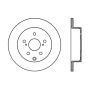 Stoptech 128.44145L Drilled Sport Brake Rotor