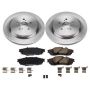 PowerStop KOE7740 OE Stock Replacement Low-Dust Ceramic Brake Pad and Rotor Kit