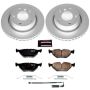 PowerStop CRK877 Genuine Geomet Coated Rotor and Carbon-Fiber Ceramic Brake Pad Kit