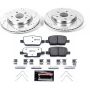 PowerStop K7289-26 Z26 Street Performance Ceramic Brake Pad and Drilled & Slotted Rotor Kit