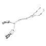 AWE Tuning 3010-42056 Audi B9 S4 Touring Edition Exhaust - Non-Resonated (Silver 102mm Tips)