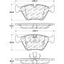 Stoptech 305.09460 Street Select Brake Pads w/Hardware - Front