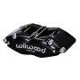 Wilwood 120-7374-BK Caliper-Dynapro Radial-Black Pwdr 1.25in Pistons 0.81in Disc