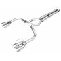 AWE Tuning 3020-42375 AWE 2024 Ford Mustang Dark Horse S650 RWD Track Edition Catback Exhaust w/ Quad Chrome Silver Tips