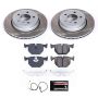 PowerStop SC5738 Semi-Coated Rotor and Low-Dust Ceramic Brake Pad Kit