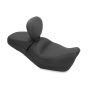 Mustang Motorcycle 79786 Mustang 15-21 Harley Street Standard Touring 1PC Seat w/Driver Backrest - Black