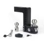 Weigh Safe WS8-2.5-KA-CER-BLA 8in Drop Hitch w/Built-in Scale & 2.5in Shank (8K/18.5K GTWR) w/WS05 - Black Cerakote