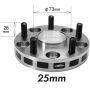 Project Kics 12X1.5 5-139.7 Wide Tread Spacers 4Wd - 25MM