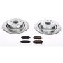 PowerStop K2986 Z23 Daily Driver Carbon-Fiber Ceramic Brake Pad and Drilled & Slotted Rotor Kit
