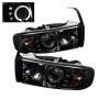 SPYDER 5010100 Projector Headlights - LED Halo - Smoke